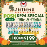 POSH KF94 Special Mix and Match - Adults 100pcs