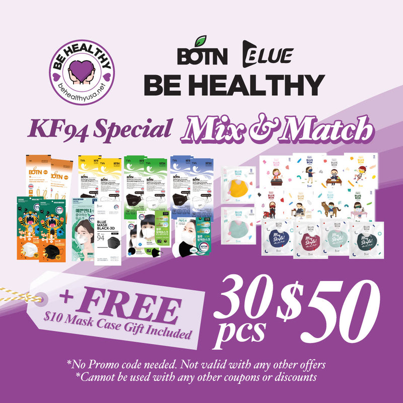 Be Healthy KF94 Special Mix and Match - 30pcs