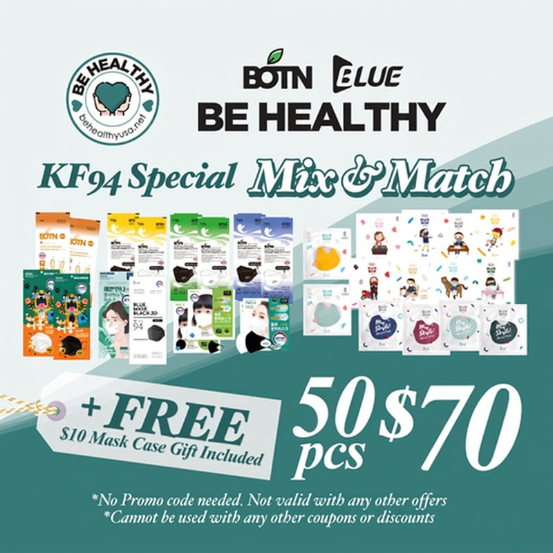 Be Healthy KF94 Special Mix and Match - 50pcs