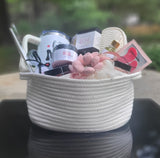 Luxury Gift Basket for Women – Pampering & Self-Care Collection — spa set, indulgent treats, elegant basket