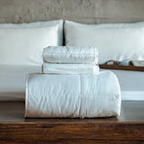 Cooling Eucalyptus Silk Comforter Set – Breathable All-Season Sleep Collection, moisture-wicking bedding, vegan comforter set, hypoallergenic sleep essentials