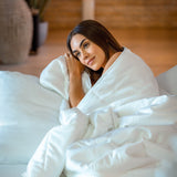 Cooling Eucalyptus Silk Comforter Set – Breathable All-Season Sleep Collection, moisture-wicking bedding, vegan comforter set, hypoallergenic sleep essentials