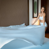 Eucalyptus Lyocell Sheet Set – Cooling, Breathable & Hypoallergenic Luxury Bedding, Moisture-Wicking Bed Sheets, Sustainable Sleep Essentials, Vegan Silk Feel