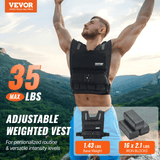 PowerCore 35lb Adjustable Weighted Training Vest for Performance Workouts – strength conditioning, endurance boost, fitness resistance