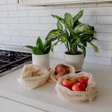 Muslin Produce Bag - Multiple Sizes - Zero Waste, 100% Organic, Sustainable