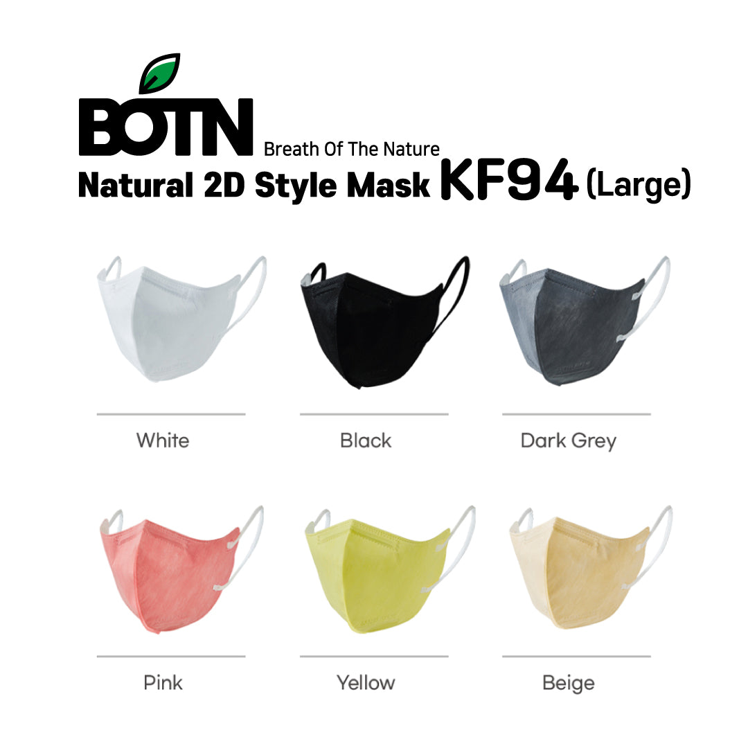 BOTN KF94 2D Mask Large / Black
