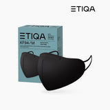 ETIQA KF94 Round Basic Mask Black Medium Size for Bundle - Be Healthy USA