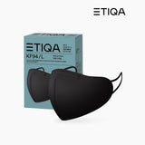 ETIQA KF94 Round Basic Mask Black Large Size for Bundle - Be Healthy USA