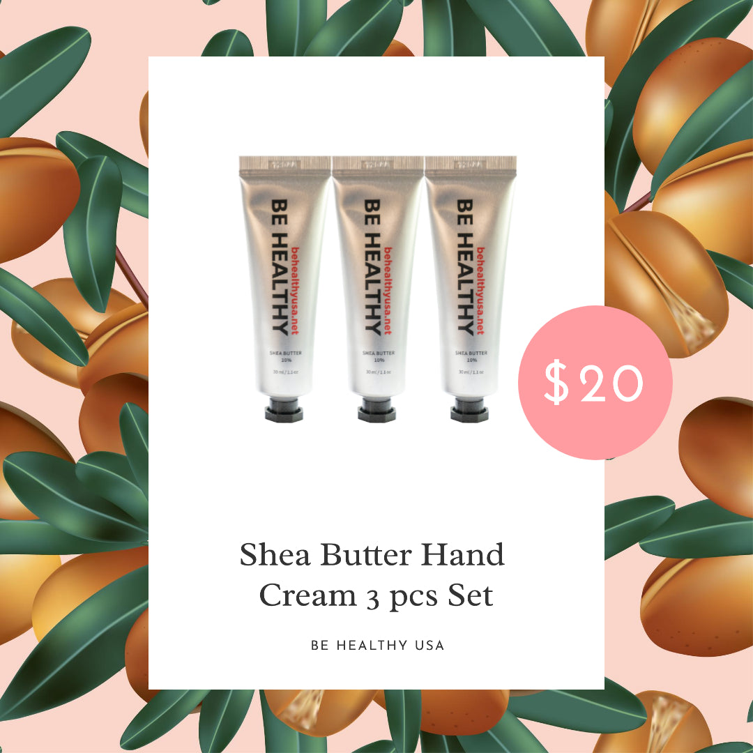 BE HEALTHY Shea Butter Hand Cream 3 pcs Set