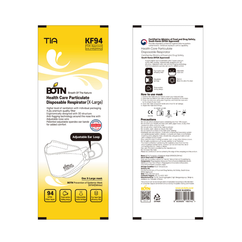 BOTN KF94 X-Large / White