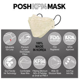 POSH KF94 Mask Melange Fresh Cream (C06) - 1pc
