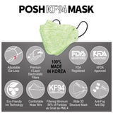 POSH KF94 Mask Melange Lime (C08)