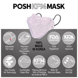 POSH KF94 Mask Melange Lavender (C09)