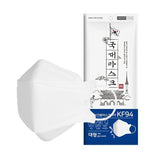 KOREA-MASK KF94 Large - White (3D) - 1pc - Be Healthy USA