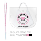 Mask Case Pink Black with Be Healthy Logo for Bundle