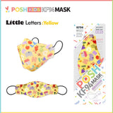 POSH KIDS KF94 Small Mask Little Letters - Yellow (KA07) - 1pc