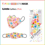 POSH KIDS KF94 Small Mask Little Letters - Pink (KA08) - 1pc
