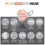 POSH KIDS KF94 Small Mask Little Letters - Pink (KA08)