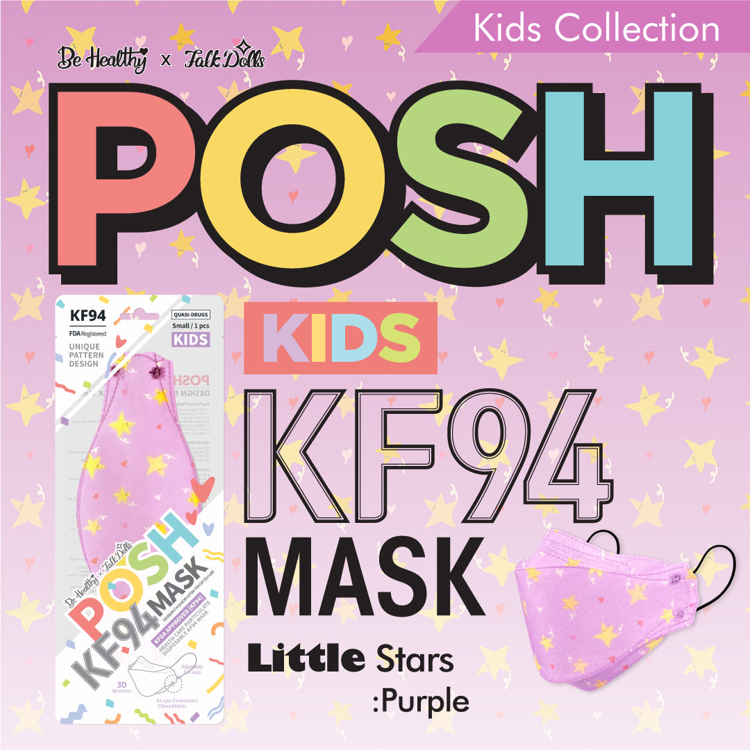 POSH KIDS KF94 Small Mask Little Stars - Purple (KA14)