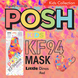 POSH KIDS KF94 Small Mask Little Dinos - Red (KA17)