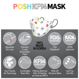 POSH KF94 Small Mask Happy Kids (KA01) - 1pc