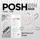 POSH KF94 Mask Beat Diamond Stripes (A11) - 1pc