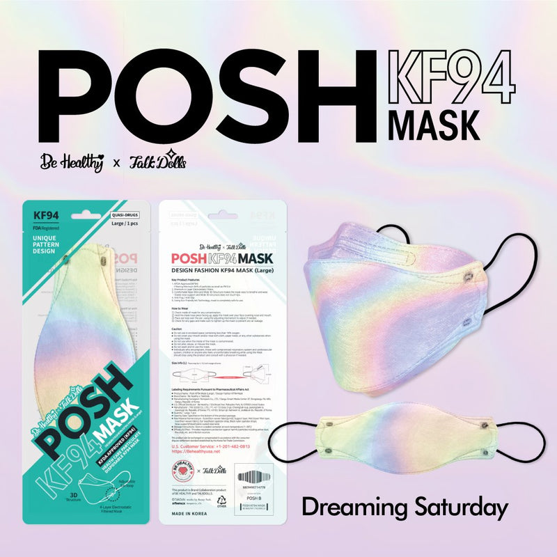 POSH KF94 Mask Dreaming Saturday (B11) - 1pc
