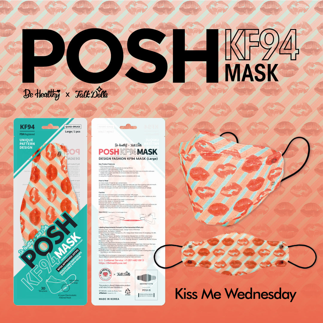 POSH KF94 Mask Kiss Me Wednesday (B08)