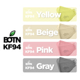 BOTN KF94 Color X-Large / Yellow - 1pc