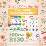 2024 Spring Special 100pcs Color Mask Mix and Match
