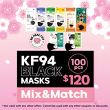 KF94 Black Masks 100pcs Special Mix & Match