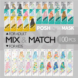 POSH KF94 Mask Mix & Match 100 pcs Special Deal