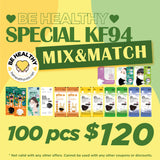 Be Healthy Special KF94 Mix and Match 100pcs