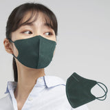 Blue 2D Style Mask Deep Green Color (Large) - 1pc
