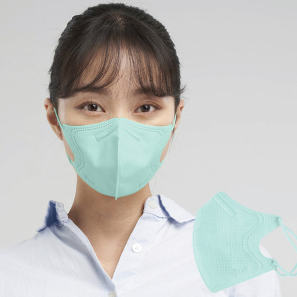Blue 2D Style Mask Mint Color (Large) – Be Healthy